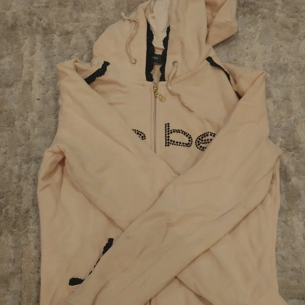 Vintage Bebe zip-up hoodie size Small - Picture 9 of 10
